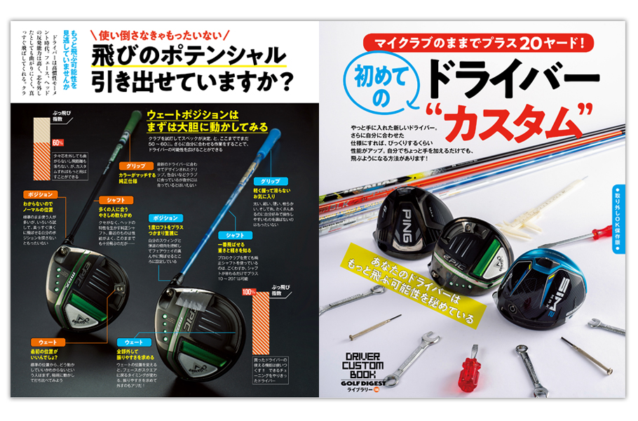 月刊ゴルフダイジェスト2021年7月号　はじめての【DRIVER カスタム百科】