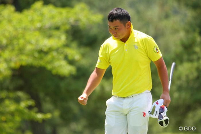 最終18番で決着をつけた古田。決勝進出はならなかったが、3位の座を確保した 2014年 日本アマチュアゴルフ選手権 3位決定戦 古田幸希