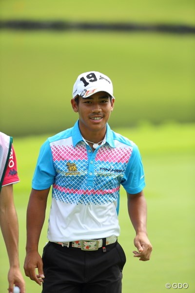 2014年 ダンロップ・スリクソン福島オープンゴルフトーナメント 2日目 T.クロンパ タイ出身の24歳はQTランク13位の資格で日本ツアーに参戦中。賞金ランクは現在71位