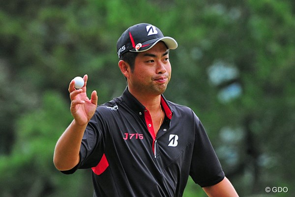 2014年 アールズエバーラスティングKBCオーガスタゴルフトーナメント  2日目 池田勇太 2回のサスペでスタート前の選手会長は忙しそうやったけど、しっかり2つ伸ばして7位タイ。