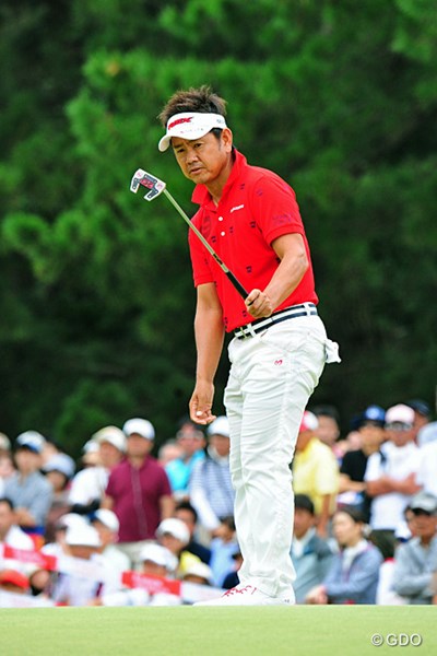 2014年 アールズエバーラスティングKBCオーガスタゴルフトーナメント  最終日 藤田寛之 藤田寛之は地元福岡での優勝に男泣きした