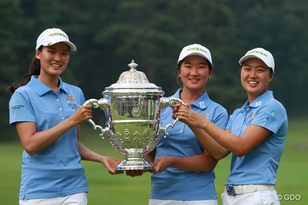 2014年 世界女子アマチュアゴルフチーム選手権 最終日 オーストラリアチーム 大逆転で優勝を果たしたオーストラリアチーム