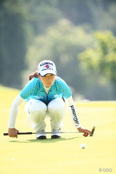 2014年 ゴルフ5レディスプロゴルフトーナメント 2日目 蛭田みな美 日本女子アマのタイトルを持っているアマ2人がともに5アンダー