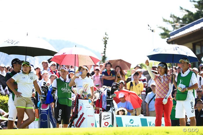 最終組は結構熾烈な戦いでした 2014年 ゴルフ5レディスプロゴルフトーナメント 最終日 大山志保 成田美寿々 香妻琴乃