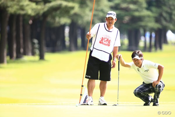 2014年 アジアパシフィックオープンゴルフチャンピオンシップ ダイヤモンドカップゴルフ 2日目 深堀圭一郎 あれれれ、オーバーフィニッシュになってしまいましたよ