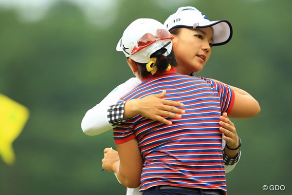 2014年 日本女子オープンゴルフ選手権競技 2日目 有村智恵 メジャーの舞台で久々の躍動！ 首位タイに立ち決勝ラウンドを迎える有村智恵