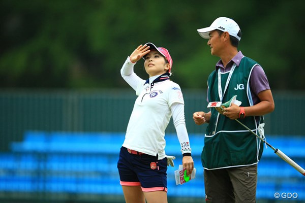 2014年 日本女子オープンゴルフ選手権競技 2日目 菊池絵理香 もしかして・・・初優勝・・・見えちゃった？