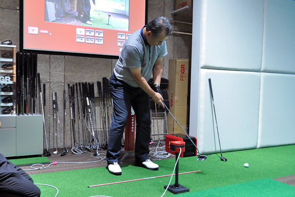 岡村さんパッティング受講後 