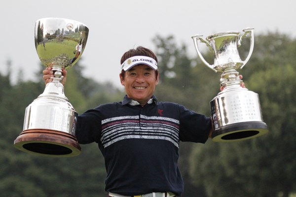 2014年 第53回日本プロゴルフシニア選手権大会 住友商事・サミットカップ 最終日 尾崎直道 尾崎直道が三つ巴のプレーオフを4ホール目で制して優勝した（画像提供PGA）