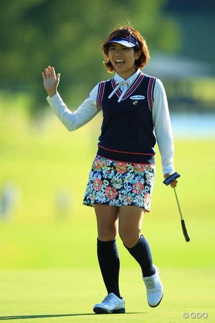 2014年 富士通レディース 初日 中村香織
