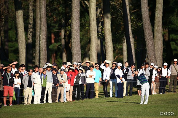 2014年 日本オープンゴルフ選手権競技 2日目 近藤共弘 太陽がまぶしすぎるぜ