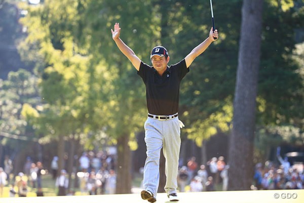 2014年 日本オープンゴルフ選手権競技 3日目 池田勇太 池田勇太が通算12アンダーとし単独首位に浮上。15番で7mのバーディパットを沈め逆転した