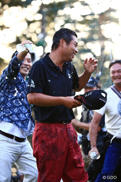 2014年 日本オープンゴルフ選手権競技 最終日 池田勇太 池田勇太：冷たい水も気持ちいいだろうね