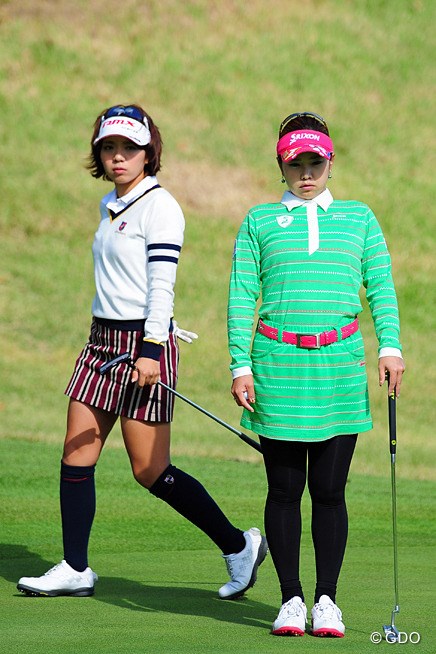 2014年 NOBUTA GROUP マスターズGCレディース 初日 中村香織、青山加織