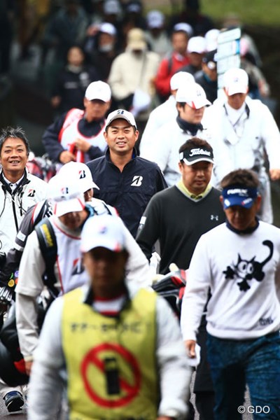 2014年 ブリヂストンオープンゴルフトーナメント 初日 池田勇太 ホストプロとして表情も明るく