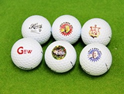 ゴルフボールにデザインが入る 『ハイアート・ゴルフボール』 