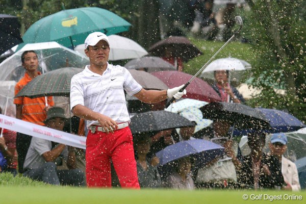 9番ではバンカーが目玉となり、ダボとした藤島豊和だったが・・・