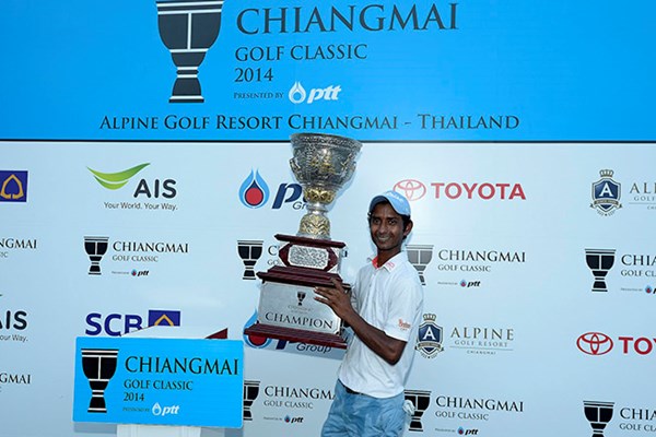 2014年 チェンマイゴルフクラシック 最終日 ラシード・カーン ラシード・カーンが逆転で優勝を果たした（アジアンツアー提供）