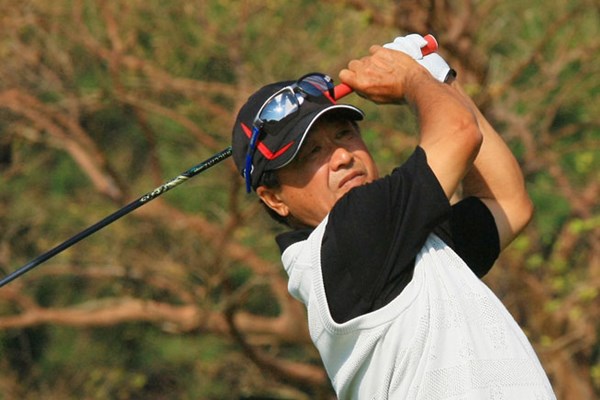 2014年 いわさき白露シニアゴルフトーナメント 初日 倉本昌弘 逆転賞金王の可能性も。会長・倉本昌弘が首位タイで飛び出した（提供：日本プロゴルフ協会）