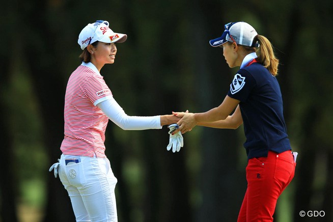 2014年 LPGAツアー選手権リコーカップ 3日目 森田理香子、上田桃子