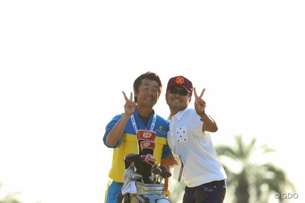 2014年 カシオワールドオープンゴルフトーナメント 3日目 片山晋呉 ホールアウト終わってこの笑顔！最高！