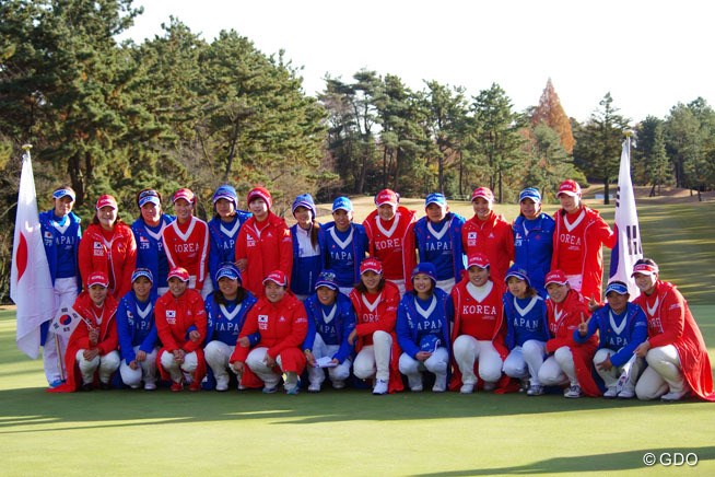 2014年 日韓女子プロゴルフ対抗戦 最終日 日本選抜 韓国選抜