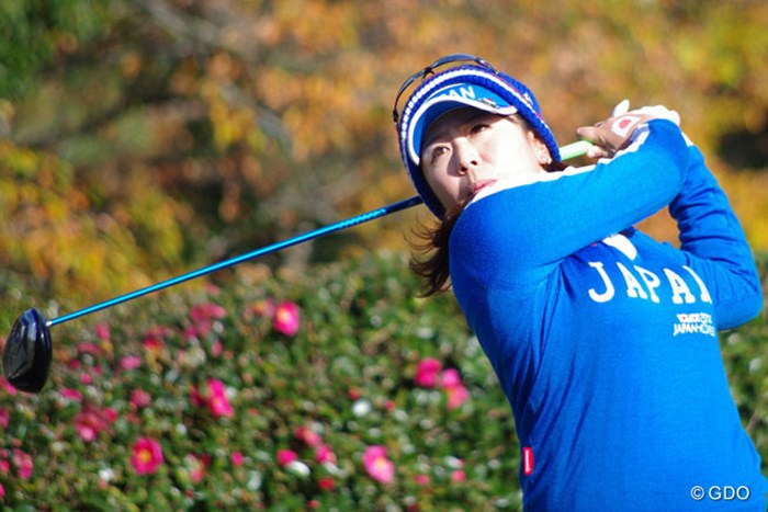 万策尽きて、連敗を喫した吉田弓美子 2014年 日韓女子プロゴルフ対抗戦 最終日 吉田弓美子