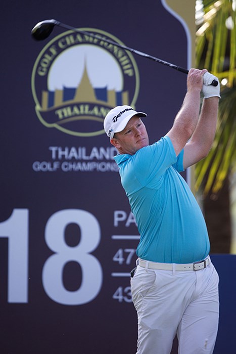 マーカス・フレイザーが4人の並ぶ首位の一角を占めた（アジアンツアー提供） 2014年 タイランドゴルフ選手権 初日 マーカス・フレイザー