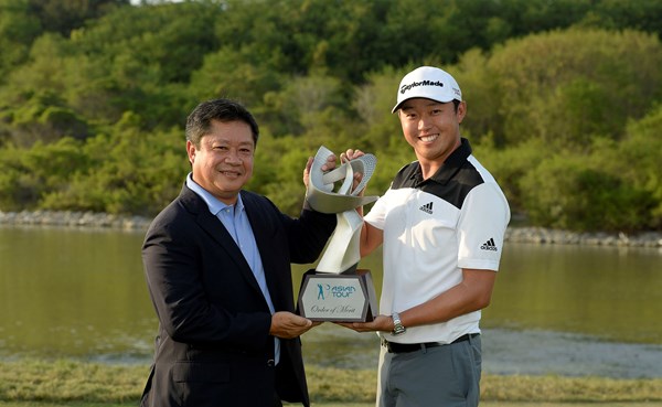 2014年 タイランドゴルフ選手権 最終日 デビッド・リプスキー デビッド・リプスキーのアジアンツアー賞金王戴冠が決まった（アジアンツアー提供）