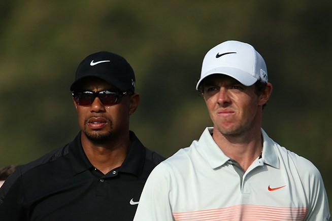 2014年 オメガドバイデザートクラシック 2日目 タイガー・ウッズ ロリー・マキロイ