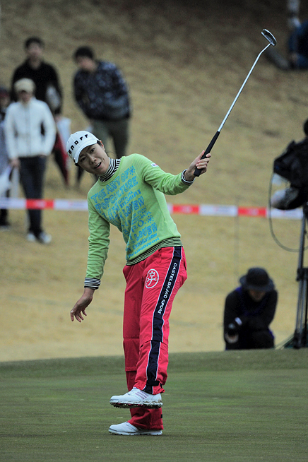 3季ぶり勝利の李知姫 勝因は室内パッティング練習！？