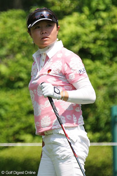 ヴァーナルレディース1日目 張娜 中国ゴルフ界では数々のタイトルを獲得している張娜（チャンナ）