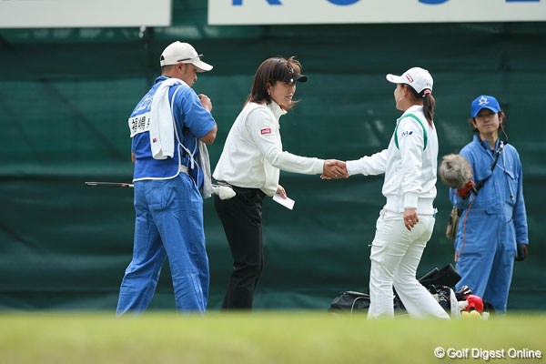 フジサンケイレディスクラシック1日目 福嶋晃子 横峯さくら