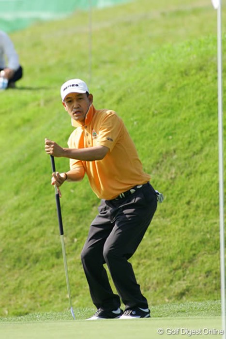 粘りのゴルフで上位に食い込んでいる金鍾徳 日本プロゴルフ選手権大会2日目 金鍾徳