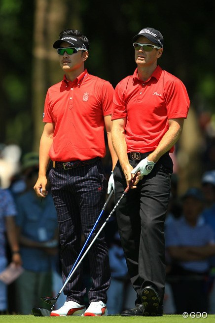 2015年 日本プロゴルフ選手権大会 日清カップヌードル杯 最終日 キム・ヒョンソン＆スコット・ストレンジ