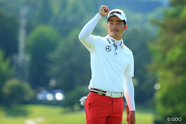 2015年 日本ゴルフツアー選手権 Shishido Hills 最終日 リャン・ウェンチョン ついに日本ツアー初優勝を成し遂げた梁津萬。メジャー大会で5年シードも獲得した
