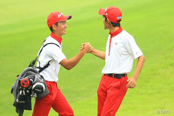トヨタジュニアゴルフワールドカップ2015 日本男子チーム 5年ぶりの大会制覇へ向け首位発進を決めた日本男子チーム