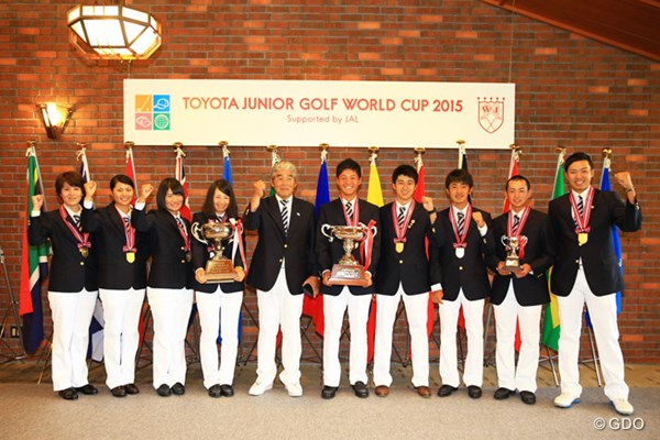 トヨタジュニアゴルフワールドカップ2015 最終日 日本男女チーム 日本男女チームが見事なアベックV！