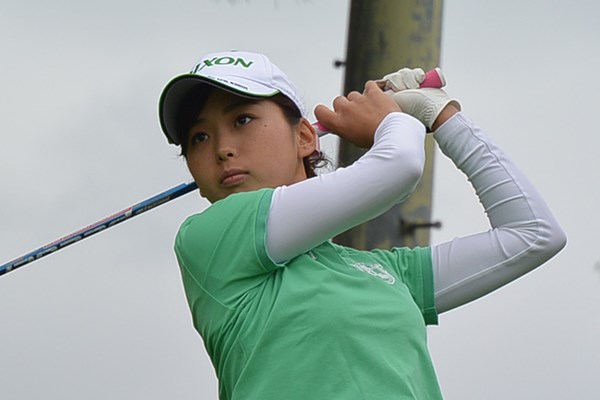首位タイに浮上した森美穂＊日本女子プロゴルフ協会提供