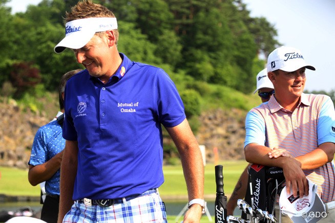 2015年 ISPSハンダグローバルカップ 事前 イアン・ポールター、ジェイソン・ダフナー