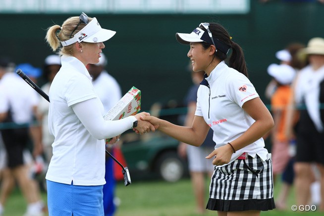 2015年 全米女子オープン 事前 山口すず夏 モーガン・プレッセル