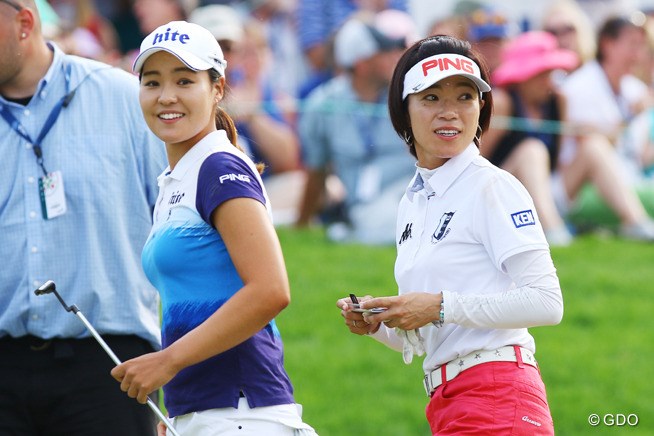 2015年 全米女子オープン 最終日 チョン・インジ、大山志保