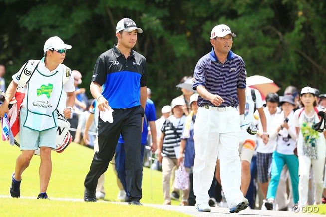 2015年 ダンロップ・スリクソン福島オープン 2日目 中嶋常幸 松山英樹