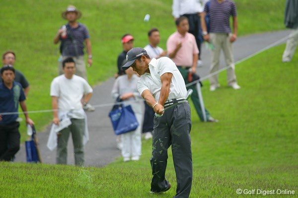 国内男子 UBS日本ゴルフツアー選手権 初日 丸山茂樹 初日は4オーバーと出遅れてしまった丸山茂樹