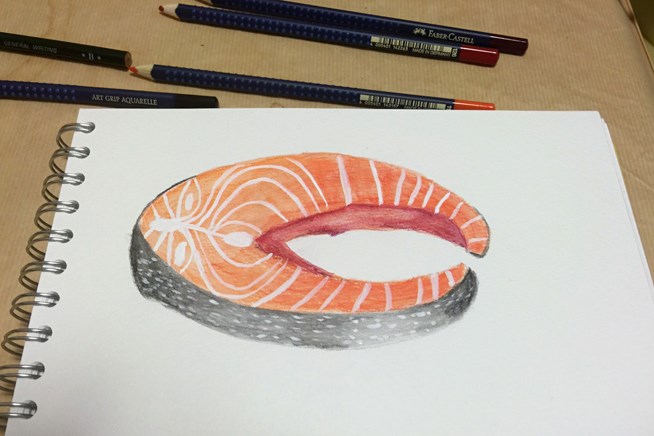 2015年 NEC軽井沢72 最終日 テレサ・ルー自筆の絵