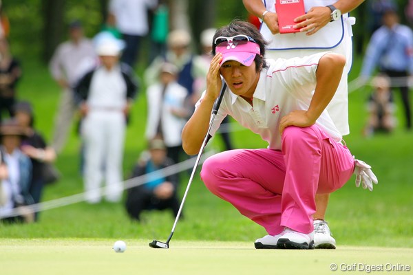 2009年 日本プロゴルフ選手権 第1ラウンド 石川遼 パットはショートが多く、バーディチャンスをことごとく逃した