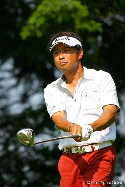 2009年 日本プロゴルフ選手権 第1ラウンド 五十嵐雄二 前週のメジャー初戦「UBSツアー日本ゴルフツアー選手権」で初優勝を果たした五十嵐雄二は54位タイ発進