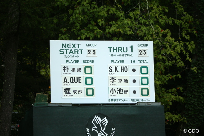 2015年 フジサンケイクラシック 初日 ボード Gdo ゴルフダイジェスト オンライン