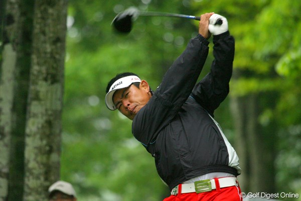 2009年 日本プロゴルフ選手権大会 3日目 平塚哲二 「中日クラウンズ」に続く今シーズン2勝目を狙う平塚哲二。4打差を追う