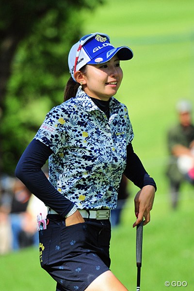 2015年 ゴルフ5レディス 初日 江澤亜弥 今季は出場24試合で予選通過12回。上がり調子で2日目を迎える江澤亜弥